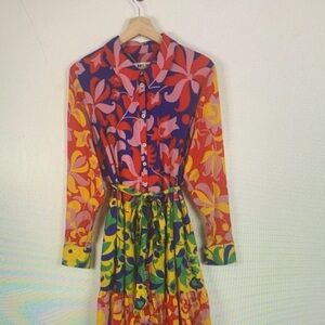 Boden Colorful Floral Mini Dress